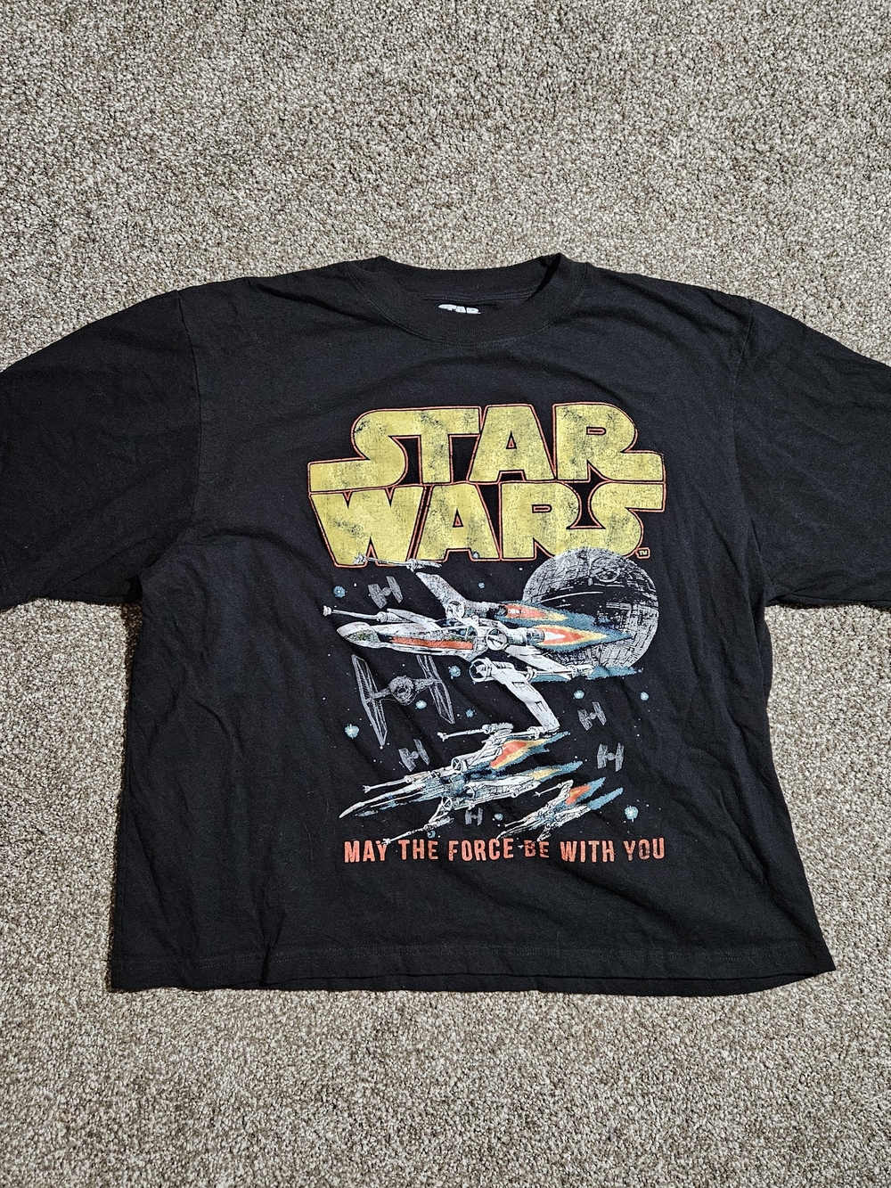 Star Wars Black Men’s Short Sleeve Graphic T-Shirt Size L